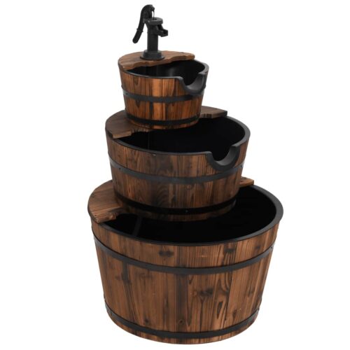 Water Fountain with Pump 60x60x94cm Solid Wood Fir