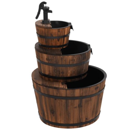 Water Fountain with Pump 60x60x94cm Solid Wood Fir - Image 6