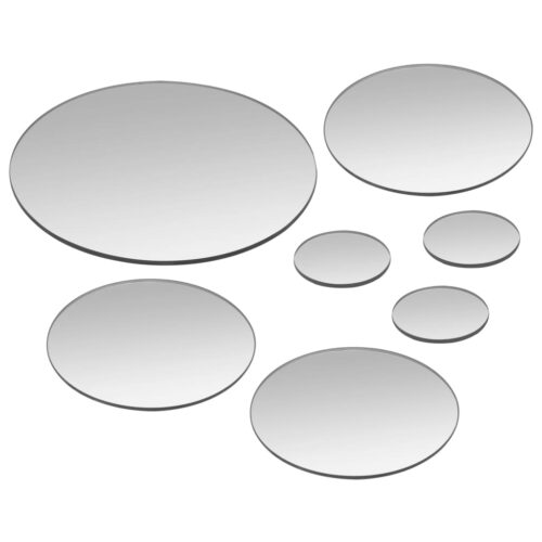 7-Piece Wallmirror Set Round Glass - Image 4