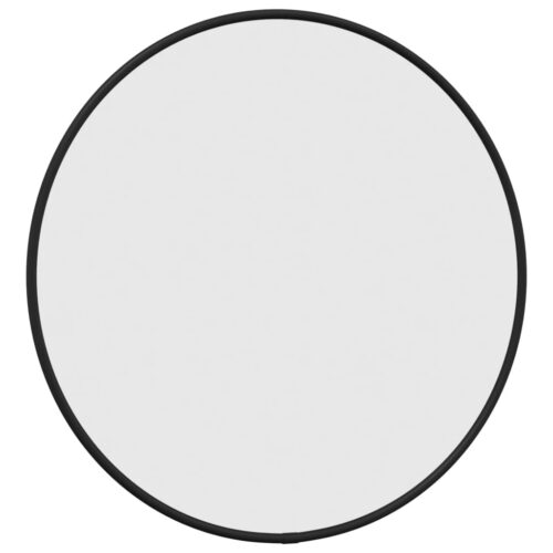Wall Mirror Black 40cm Round - Image 3