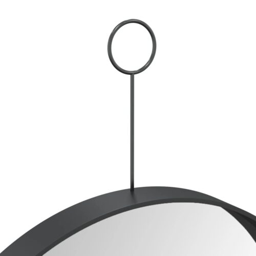 Hangingmirror with Hook Black 30cm - Image 6