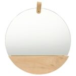 Wall Mirror Solid Pinewood 35cm