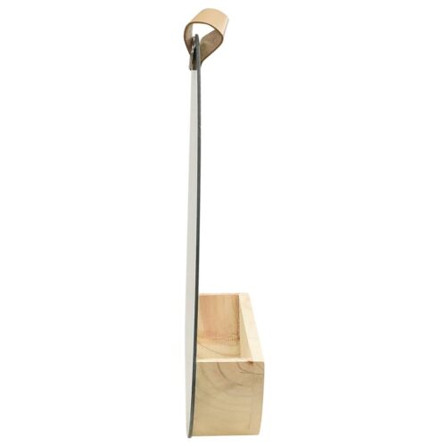 Wall Mirror Solid Pinewood 35cm - Image 3