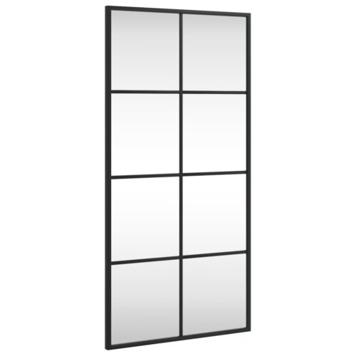 Wall Mirror Black 40x80cm Rectangle Iron - Image 2