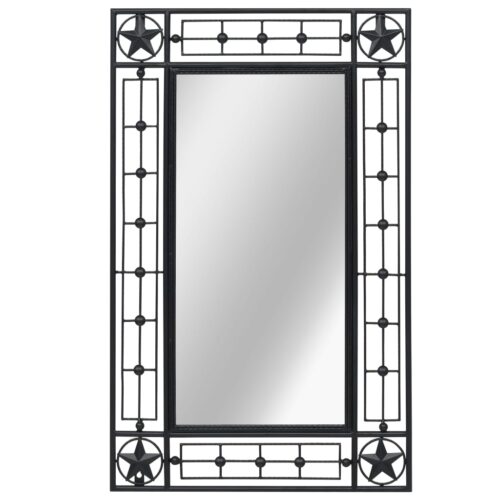 Wall Mirror Rectangular 50x80cm Black