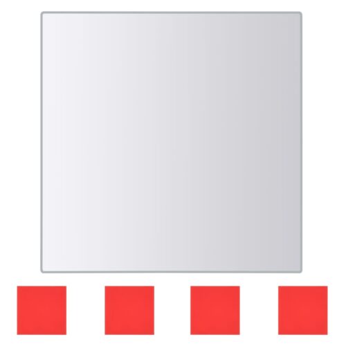 48x Square Tiles Wall Mirror Bathroom Living Dining Room Hallway Accent Decor - Image 6