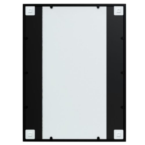 Wall Mirror Black 80x60cm Metal - Image 6