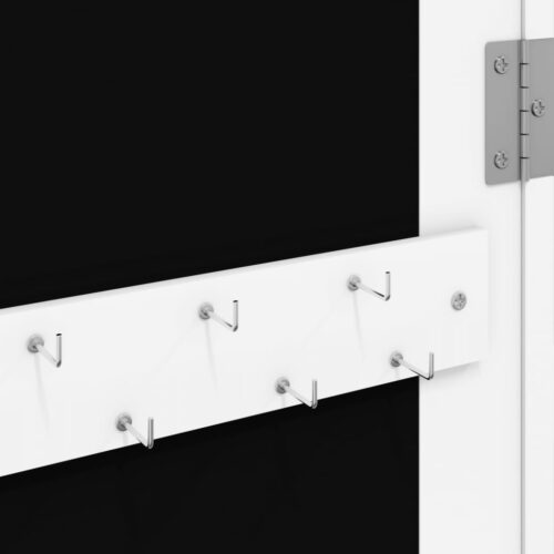 Mirror Jewellery Cabinet with LED Lights Wall Mounted White - Image 10
