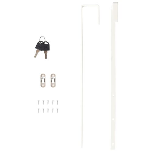 Mirror Jewellery Cabinet Wall Mounted White 37.5x10x106cm - Image 10