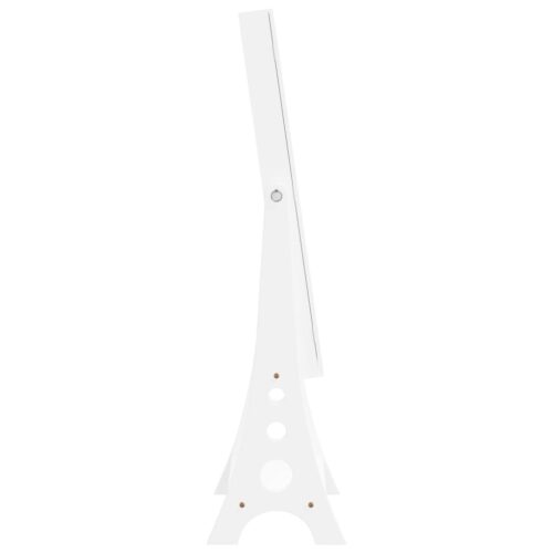 Mirror Jewellery Cabinet with LED Lights Free Standing White - Image 5