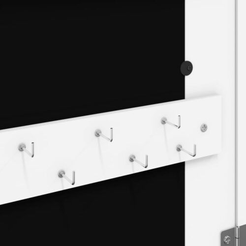Mirror Jewellery Cabinet with LED Lights Free Standing White - Image 9