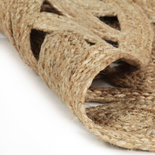 Handmade Rug Braided Jute 90cm - Image 2