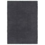 Rug Rectangular Anthracite 80x160cm Cotton