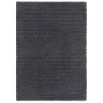 Rug Rectangular Anthracite 120x180cm Cotton
