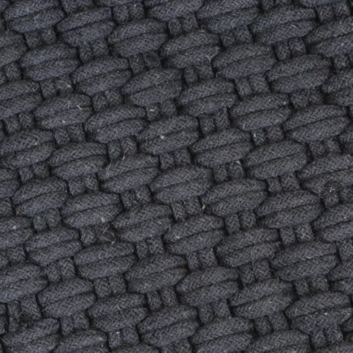 Rug Rectangular Anthracite 160x230cm Cotton - Image 5