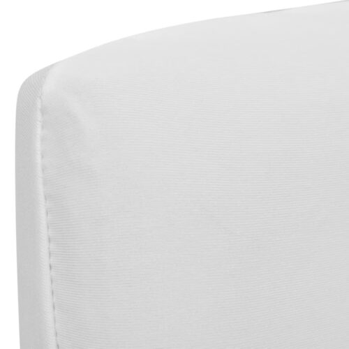 4pcs Dining Chair Cover Protective Slipcover Straight Stretchable White - Image 3