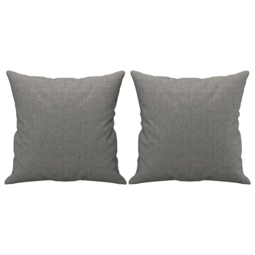 Throw Pillows 2pcs Dark Grey 40x40cm Fabric