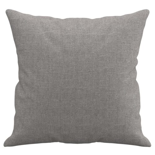 Throw Pillows 2pcs Light Grey 40x40cm Fabric - Image 4