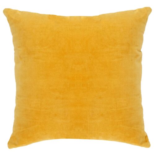 Cushions Cotton Velvet 2pcs 45x45cm Yellow - Image 3
