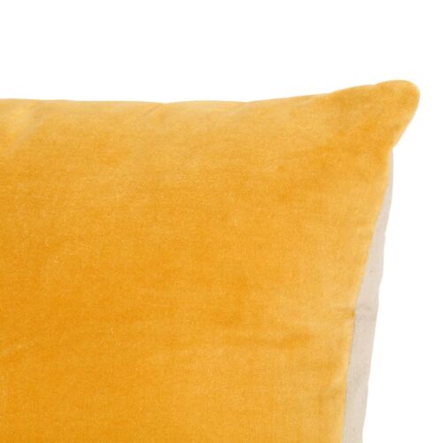 Cushions Cotton Velvet 2pcs 45x45cm Yellow - Image 4