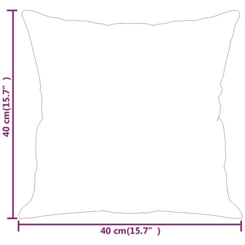 Throw Pillows 2pcs Cream 40x40cm Faux Leather - Image 7