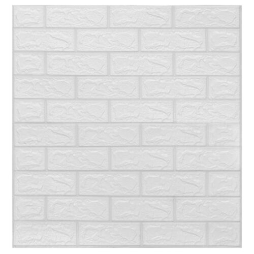 3D Wallpaper Bricks Self-adhesive 10pcs White - Image 3