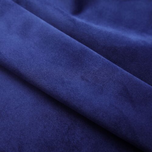Blackout Curtain with Metal Rings Velvet Dark Blue 290x245cm - Image 3