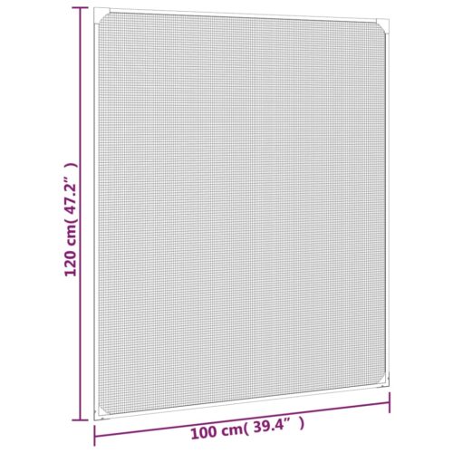 Magnetic Insect Screen for Windows White 100x120cm - Image 9