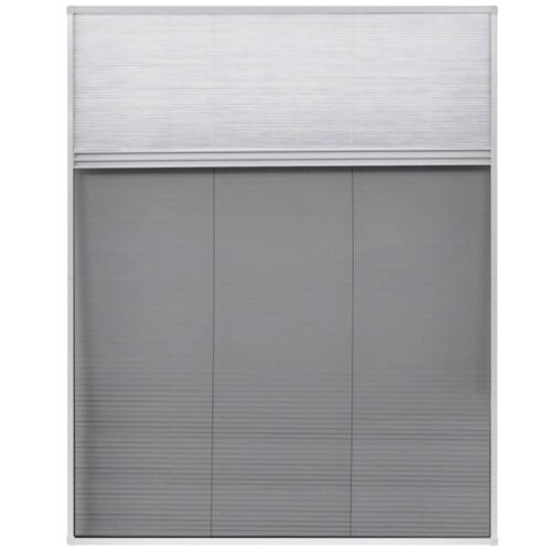 Plisse Insect Screen for Windows Aluminium 80x100cm with Shade - Image 3