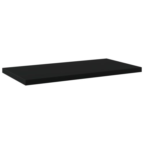 Bookshelf Boards 4pcs Black 40x20x1.5cm Engineered Wood - Image 2