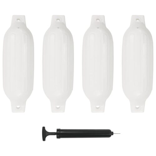Boat Fenders 4pcs White 41x11.5cm PVC - Image 7