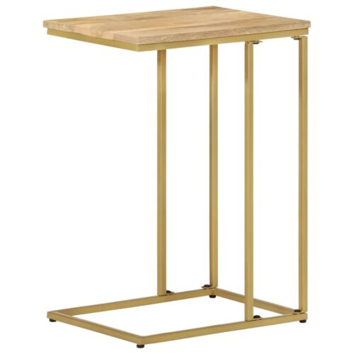 Side Table 35x45x65cm Solid Mango Wood - Image 4