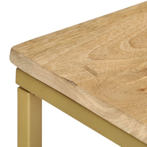 Side Table 35x45x65cm Solid Mango Wood - Image 6