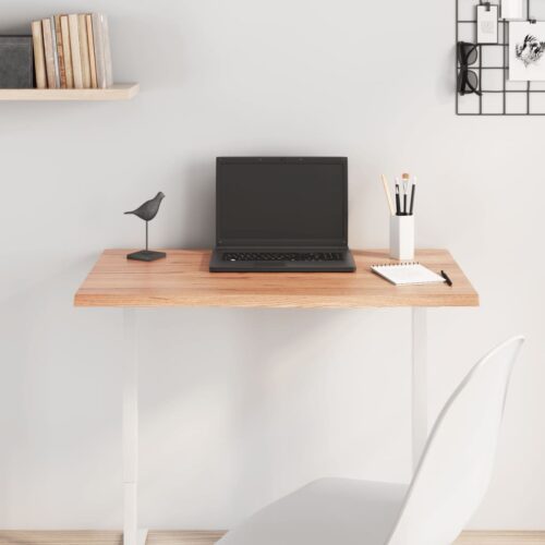 Table Top Light Brown 80x60x2cm Treated Solid Wood Oak DIY Desk Panel Board - Image 7