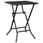 Folding Garden Table Anthracite 50x50x72cm Steel Mesh