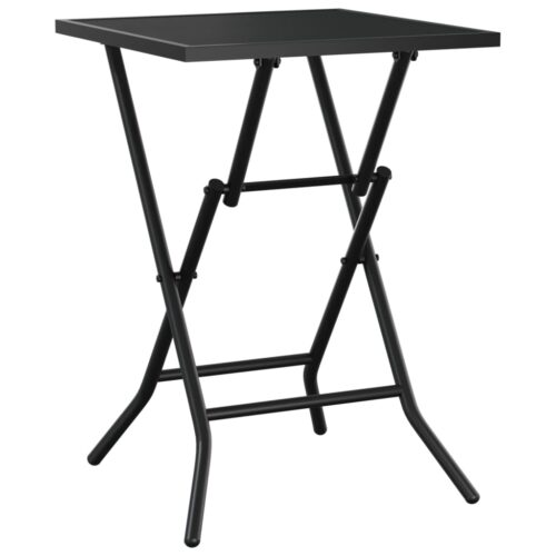 Folding Garden Table Anthracite 50x50x72cm Steel Mesh - Image 5