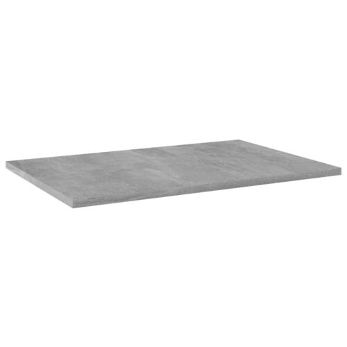 Bookshelf Boards 4pcs Concrete Grey 60x40x1.5cm Engineered Wood - Image 2