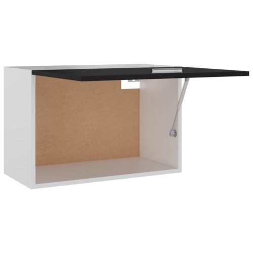 Hanging Cabinet Black 60x31x40cm Engineered Wood - Image 5