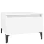 Side Table White 50x46x35cm Engineered Wood