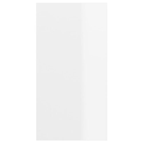 Wall-mounted TV Cabinet High Gloss White 37x37x72cm Engineered Wood - Image 5