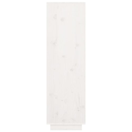 Highboard White 38x35x117cm Solid Wood Pine - Image 4