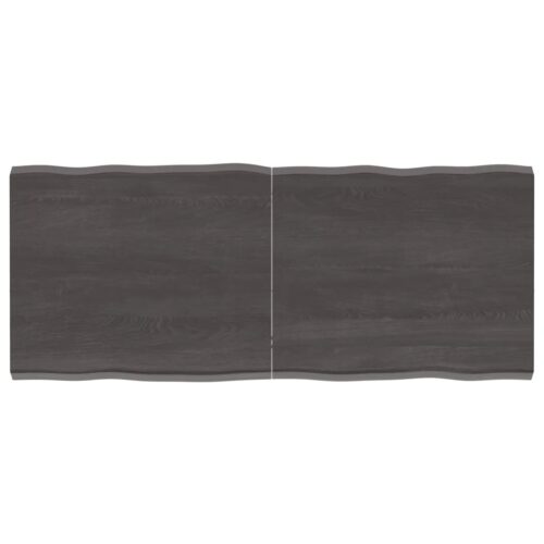 Table Top Dark Brown 120x50x(2-4)cm Treated Solid Wood DIY Desk Panel Board - Image 9