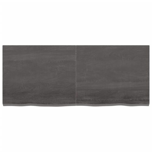 Table Top Dark Brown 120x50x4cm Treated Solid Wood Oak DIY Desk Panel Board - Image 3