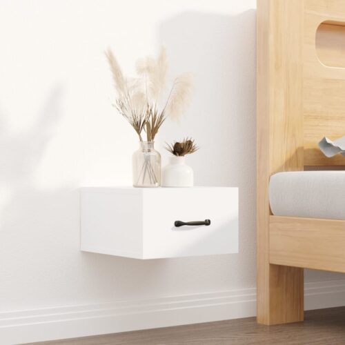 Wall-mounted Bedside Cabinets 2pcs White 35x35x20cm - Image 3