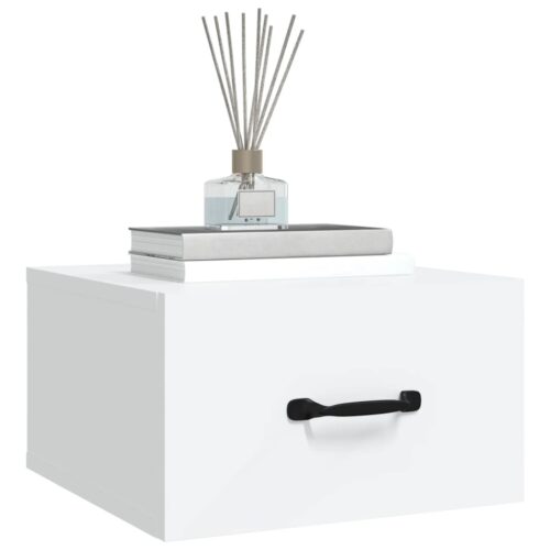 Wall-mounted Bedside Cabinets 2pcs White 35x35x20cm - Image 4