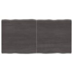 Table Top Dark Brown 120x60x(2-4)cm Treated Solid Wood DIY Desk Panel Board