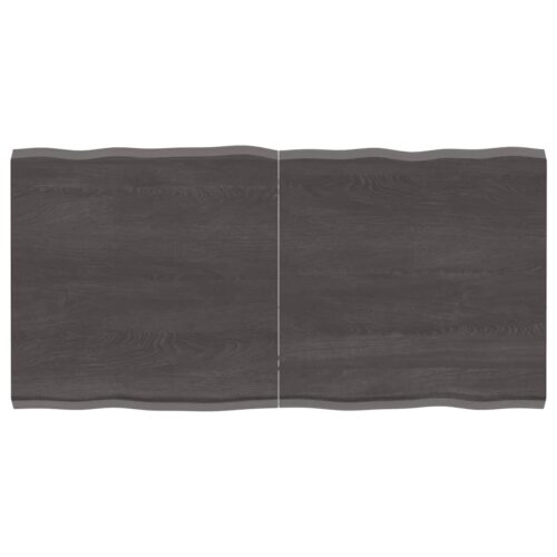 Table Top Dark Brown 120x60x(2-4)cm Treated Solid Wood DIY Desk Panel Board - Image 9