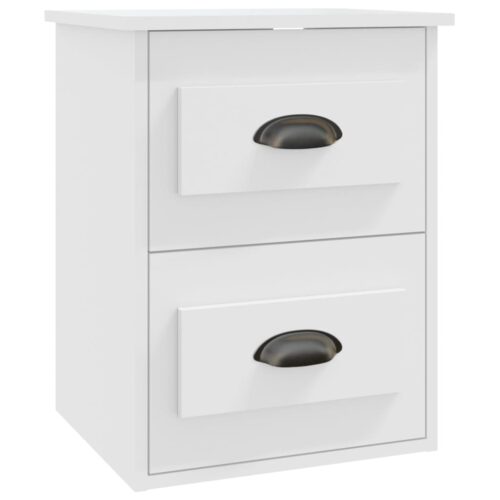 Wall-mounted Bedside Cabinet White 41.5x36x53cm