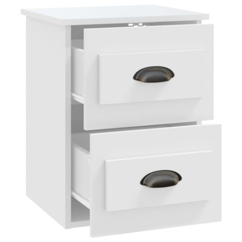 Wall-mounted Bedside Cabinet White 41.5x36x53cm - Image 6