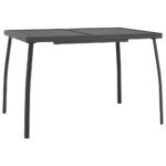 Garden Table Anthracite 110x80x72cm Steel Mesh